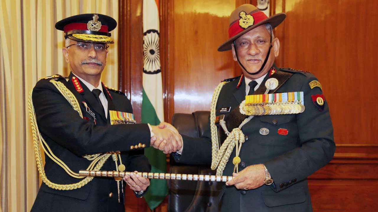 Army Chief General MM Naravane seen wearing Indian Army's new