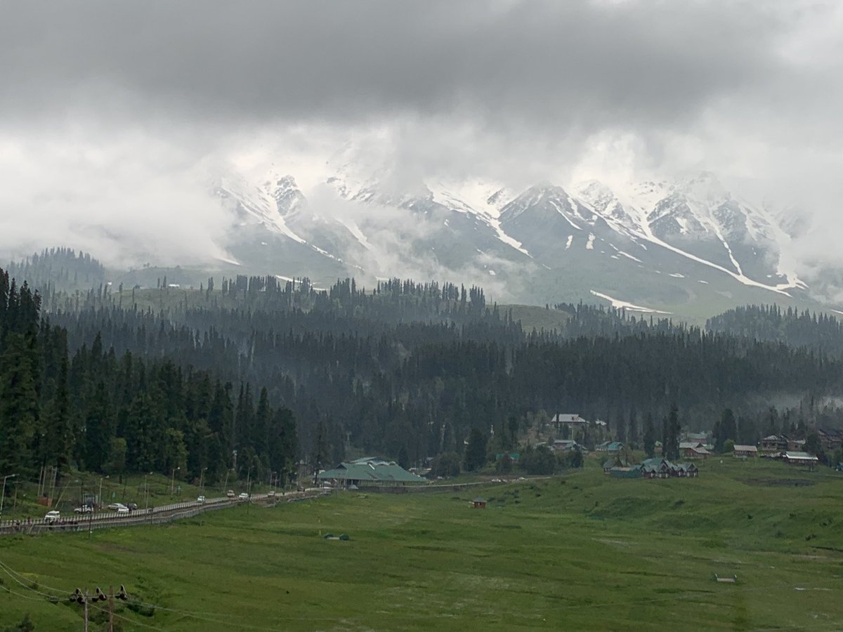 Gulmarg’s Affarwat Receives Season's First Snowfall, Rains Lash J&K Parts