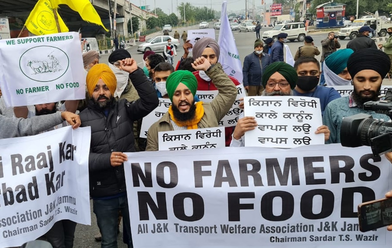 Pro Farmer Protests Against Newly Introduced Farm Laws In Jammu Kashmir Observer