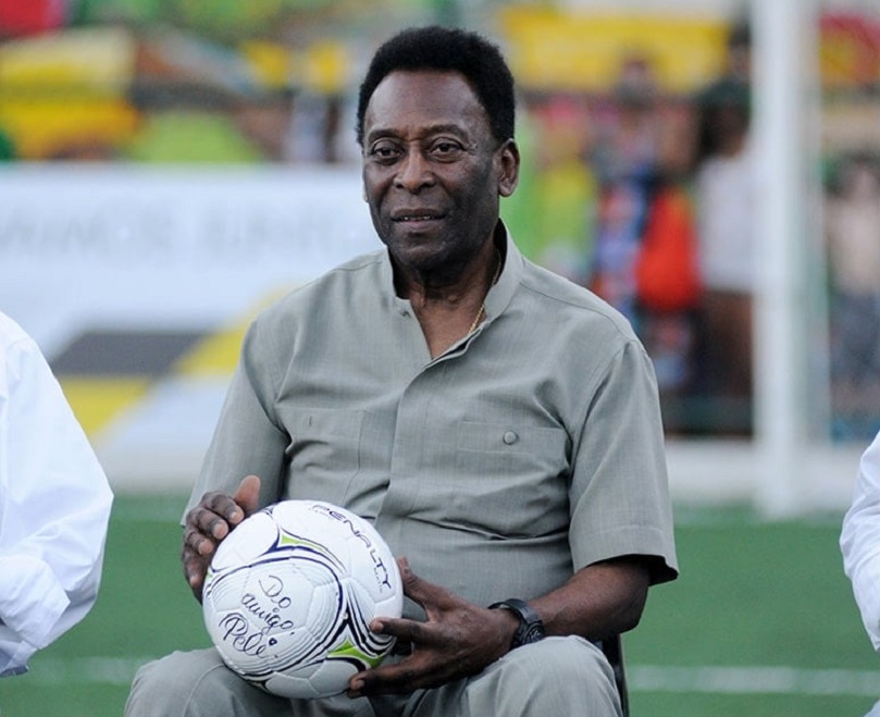 Jersey Worn by Pelé When He Scored Final Goal for Brazil up for