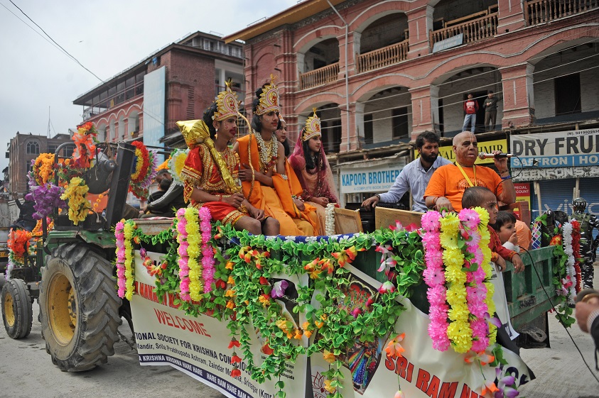 KPs Celebrate Ram Navami In Srinagar, Take Out Shobha Yatra