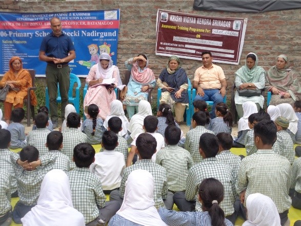 KVK Srinagar Organizes Awareness Programme On Importance of Balanced Diet For School Children