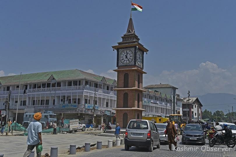 Tricolour Hoisted Atop Iconic Ghanta Ghar In Srinagar