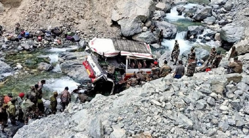 Nine Soldiers Killed As Army Vehicle Plunges Into Gorge In Ladakh