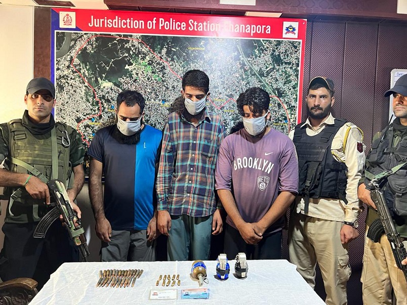 3 Militant Associates Of TRF Arrested In Srinagar: Police