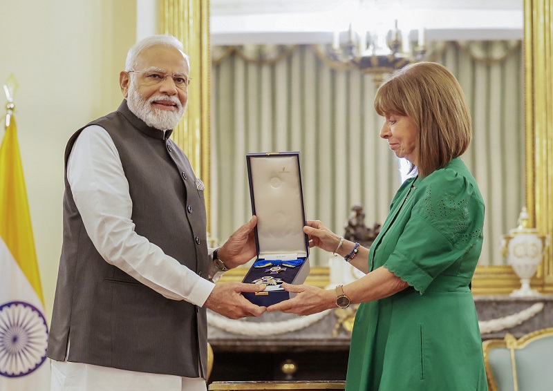 Greece Confers PM Modi With Grand Cross Of The Order Of Honour