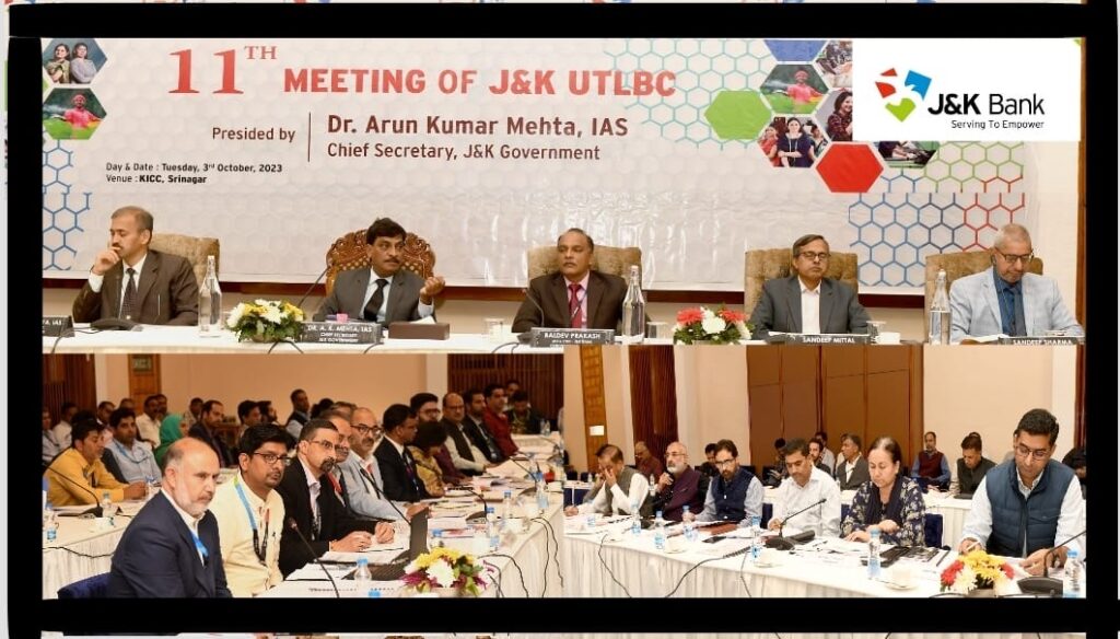 Chief Secretary Chairs 11th UT-Level Bankers’ Committee Meeting