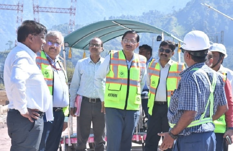 General Manager Northern Railway Shobhan Chaudhuri Visits USBRL Project In J&K