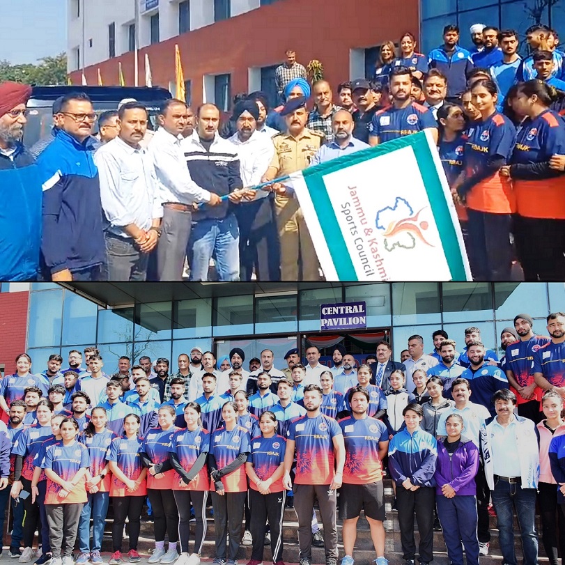 J&K Contingent Leaves For 37th National Games