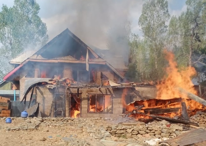 3 Residential Houses Damaged In Separate Fire Incidents In North Kashmir’s Kupwara