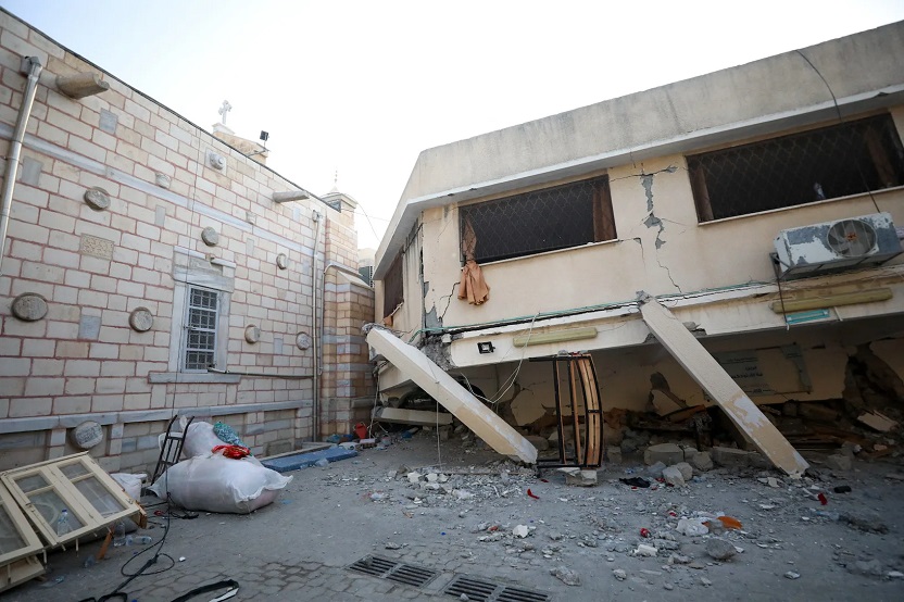 Orthodox Church Says It Was Hit By Israeli Air Strike In Gaza