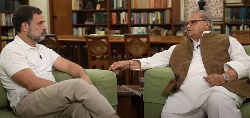 Rahul Gandhi Interviews Ex-J&K Governor Satyapal Malik