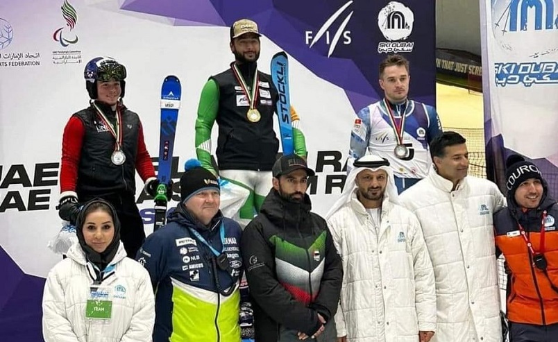 Arif Khan Wins FIS International Ski Race In UAE