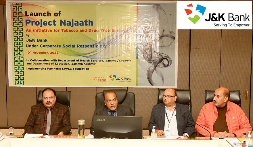 Pitching For Drug-Free Society, J&K Bank Launches ‘Project Najaath’