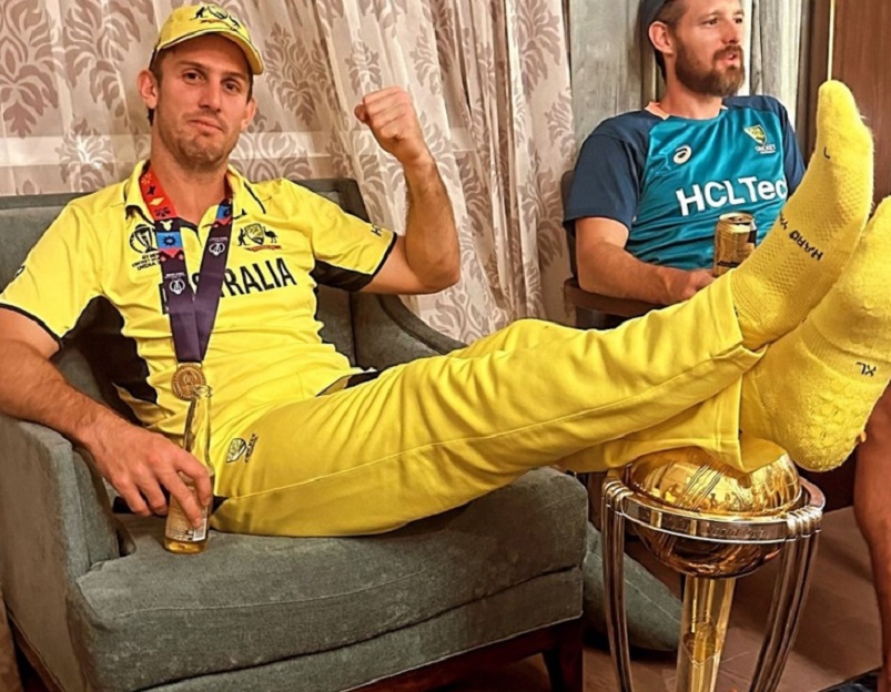 Mitchell Marsh Faces Legal Storm Over Trophy Stunt