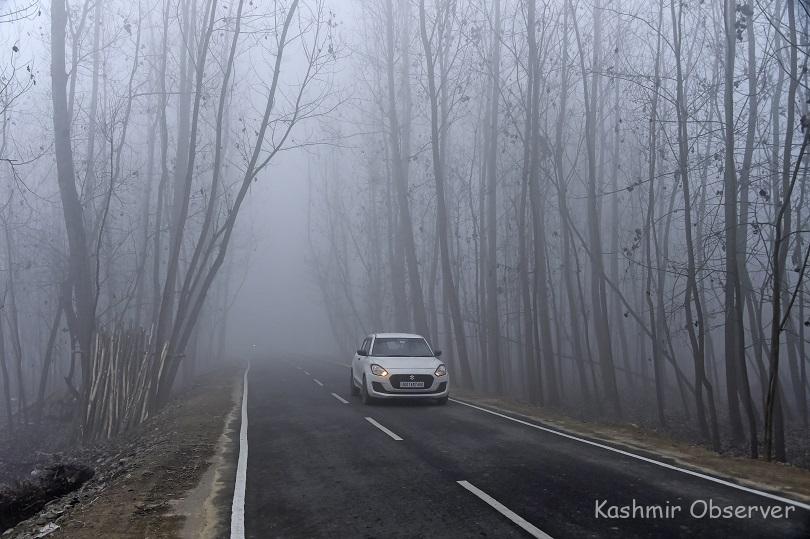 Intense Cold Wave Continues In Kashmir, Dense Fog Affects Normal Life