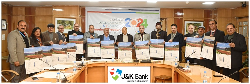 MD & CEO Unveils J&Ok Financial institution Wall Calendar -2024 – Kashmir Observer