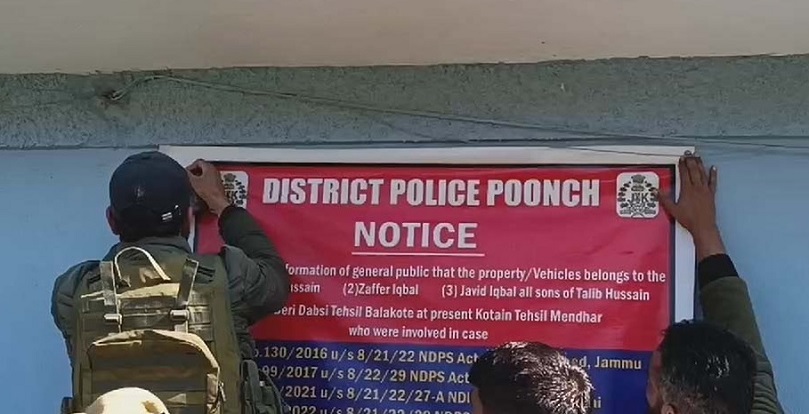 Police Attaches Properties Of two Concerned In Drug Peddling In J&Okay’s Poonch – Kashmir Observer
