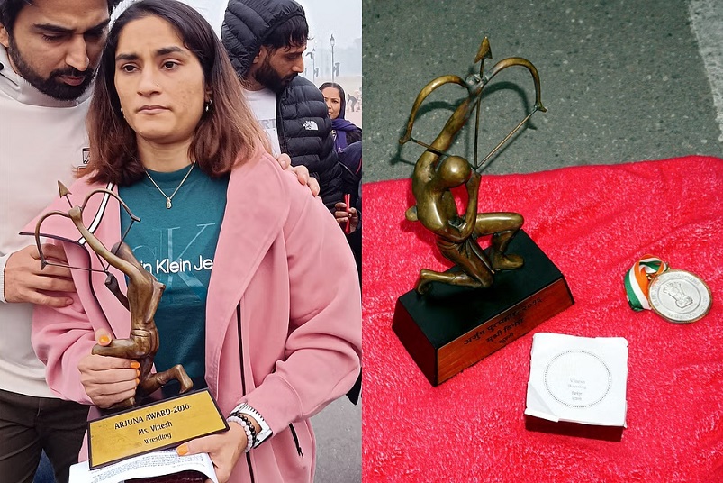 WFI Row: Vinesh Phogat Returns Khel Ratna, Arjuna Awards