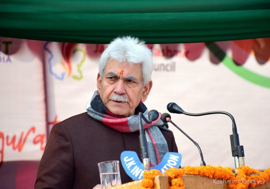 LG Sinha: Viksit Bharat Sankalp Lays Foundation for J&K's Progress 