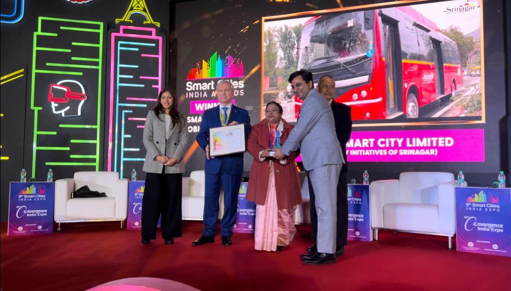 Smart Cities India Expo: Srinagar Smart City Bags ‘Best Smart Urban Mobility Award’