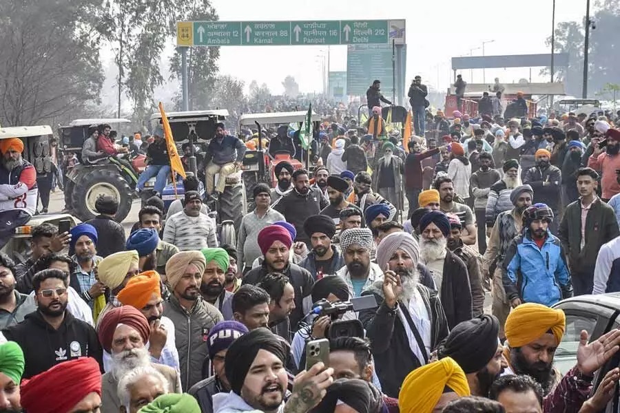 Farmers' unions plan to restart their 'Delhi Chalo' march towards the national capital on Wednesday