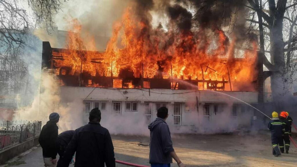 Residential Quarter Gutted In MLA Hostel Blaze