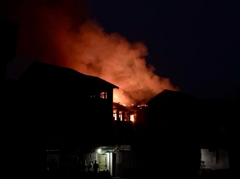 House Owner Dies In Fire Incident In Srinagar's Nawakadal