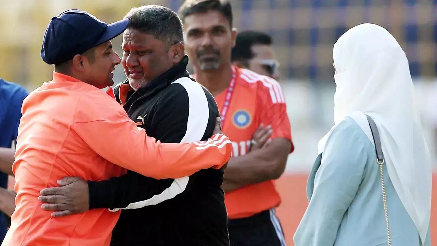 Tears, Hugs & Joy As Sarfaraz Khan Makes India Test Debut