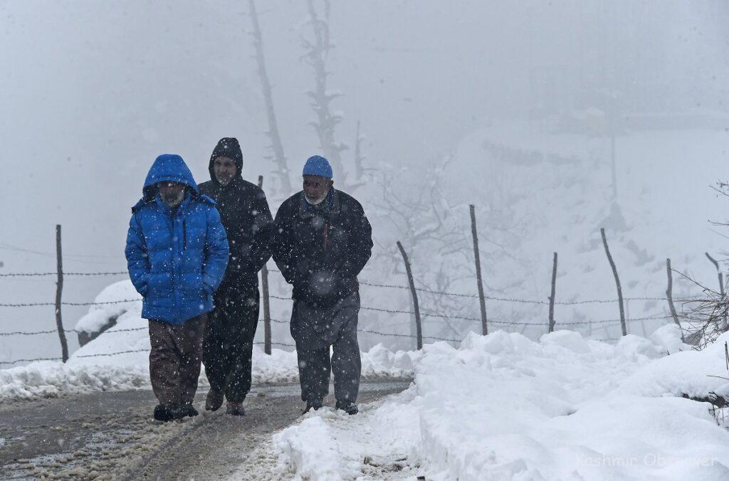 Fresh Snowfall In Parts Of Kashmir   