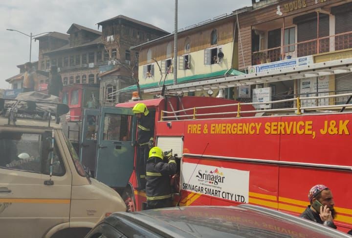 2 Firefighters Injured In Srinagar Fire Incident