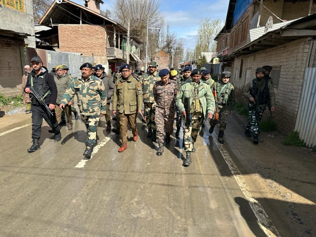 LS Polls: Forces Conduct Flag Marches Across Kashmir