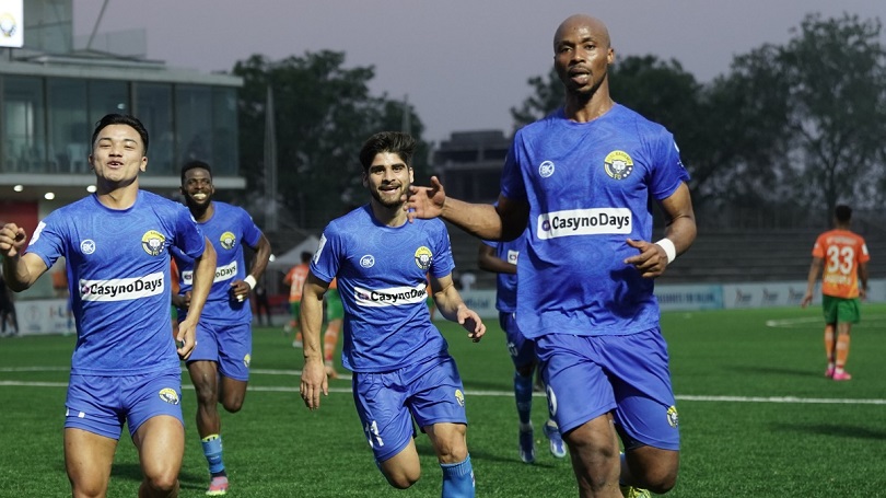 Gnohere Krizo scored a brace as Real Kashmir FC prevailed 3-2 over hosts Sreenidi Deccan FC in a thrilling I-League match at the Deccan Arena in Hyderabad on Monday.