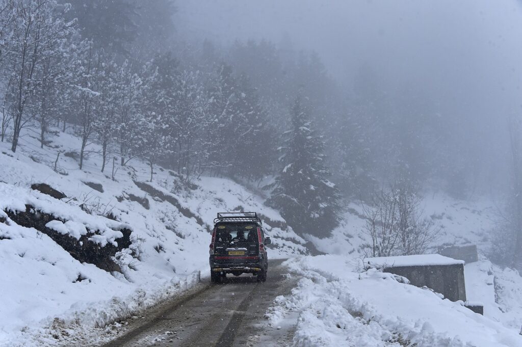 Fresh Snowfall In Higher Reaches Of Kashmir, Rain Lashes Plains
