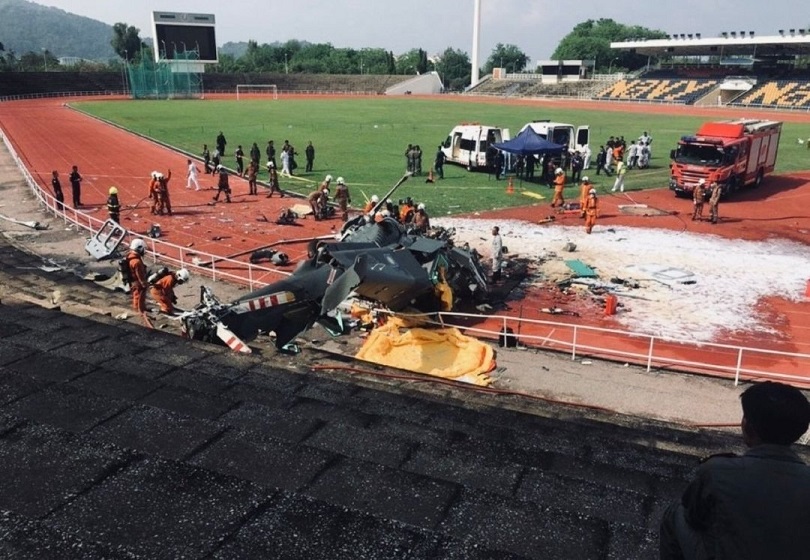 2 Malaysian Military Helicopters Collide And Crash While Training, Killing All 10 People On Board