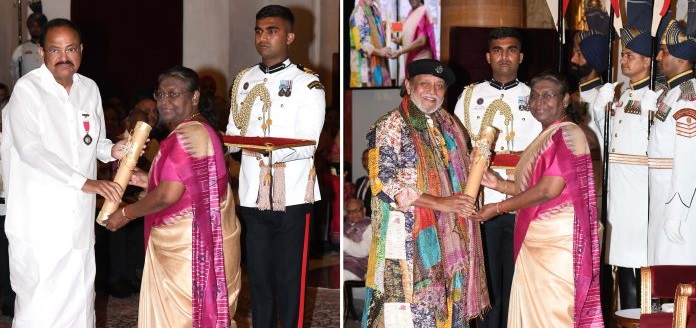 Ex VP Naidu, Mithun Chakraborty Conferred with Padma Awards