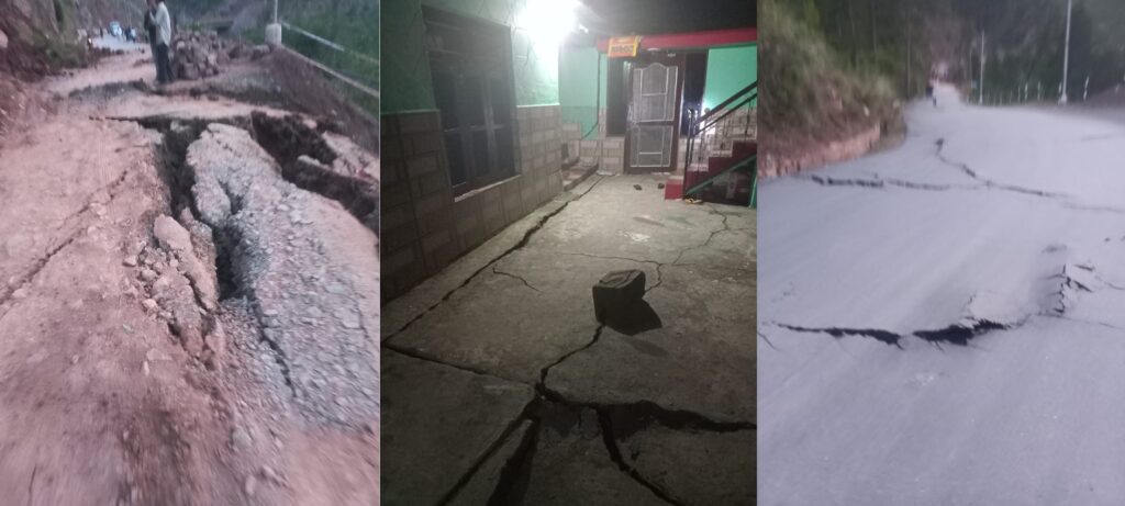 Houses Develop Cracks, Road Damaged Due To Sinking Of Land In J&K's Ramban