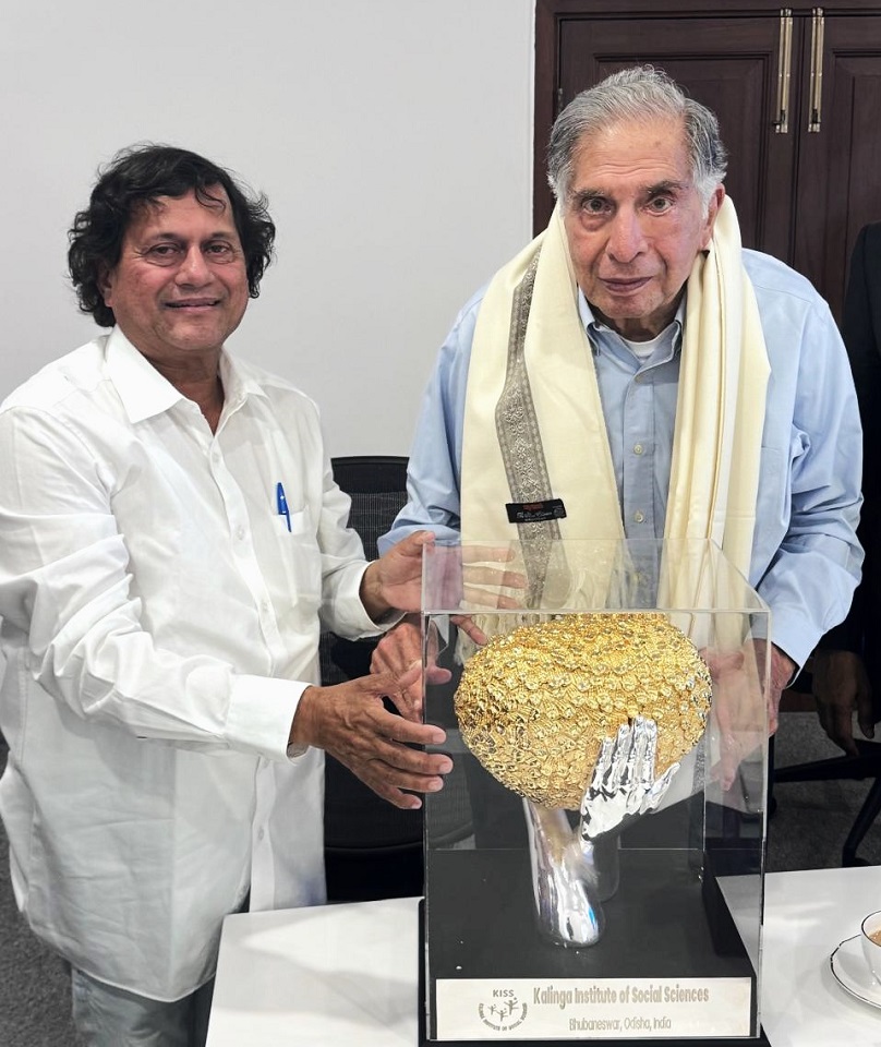 Ratan Tata Receives Prestigious KISS Humanitarian Award