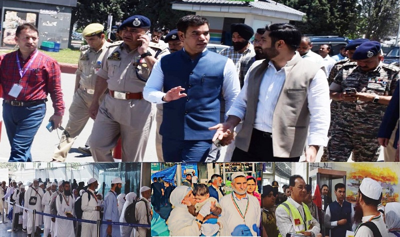 Div Com, IGP Kashmir Review Departure Arrangements For First Batch Of Hajj Pilgrims At Srinagar Airport