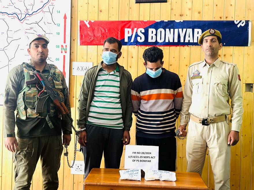 2 Narco Smugglers Arrested In North Kashmir, Heroin Worth 2 Crores Seized