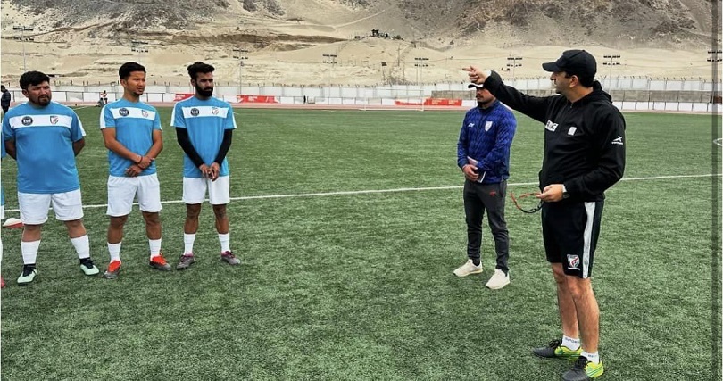 Coach Hilal Parray Holds First AIFF Coaching Course In Ladakh