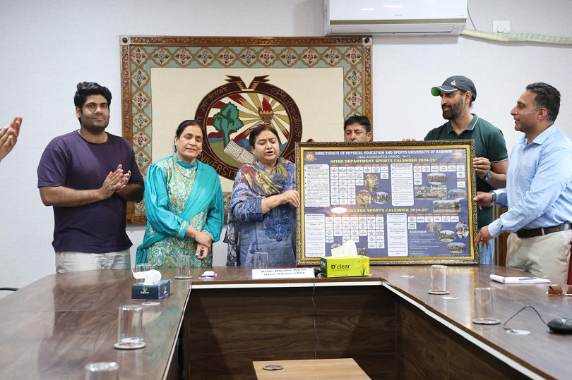 University of Kashmir Launches First-Ever Annual Sports Calendar