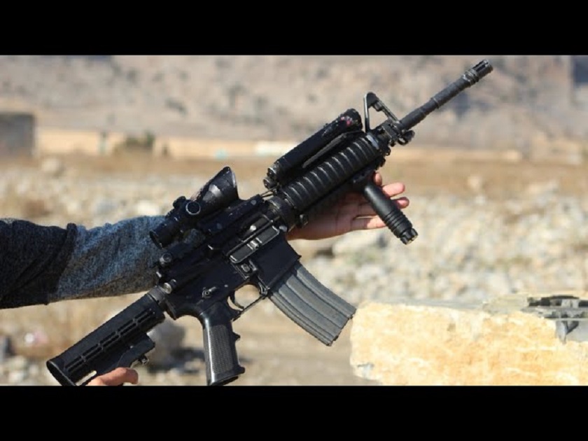 American-made M4 carbine assault rifles