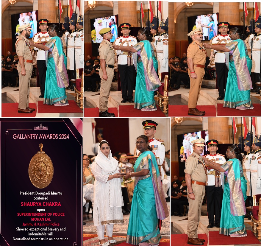 5 J&K Police Officers Honoured For Valour