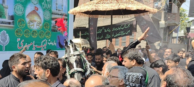 Zuljanah Procession Begins As Shia Mourners March From Bota Kadal To Zadibal