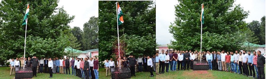 The Directorate of Information and Public Relations (DIPR) marked the 78th Independence Day with a ceremony held at the Media Complex Srinagar today.