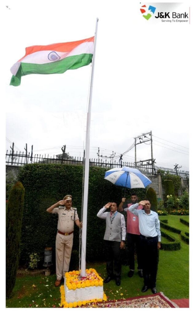 J&K Bank Celebrates 78th Independence Day With Great Fervor