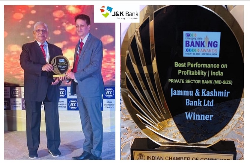 J&K Bank Shines At ICC Emerging Asia Banking Conclave & Awards 2024