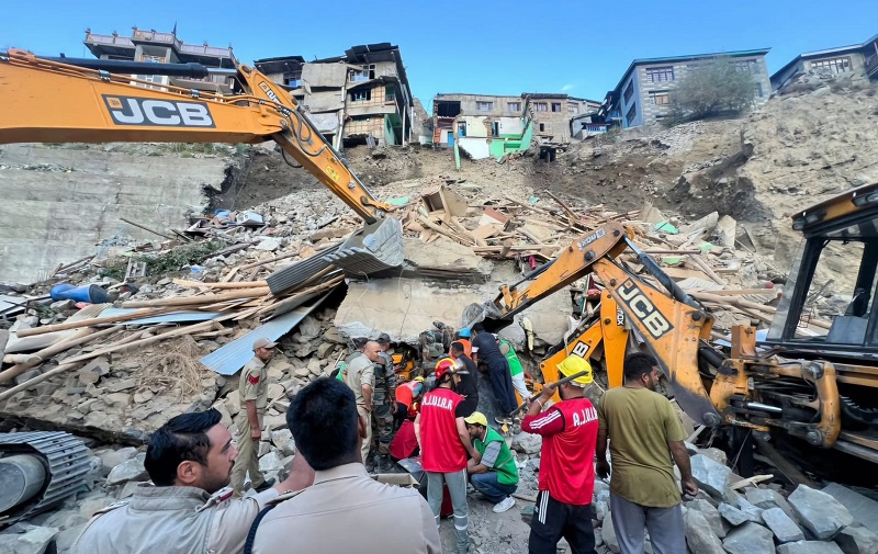 12 Injured After Building On Hill Slope Collapses In Kargil