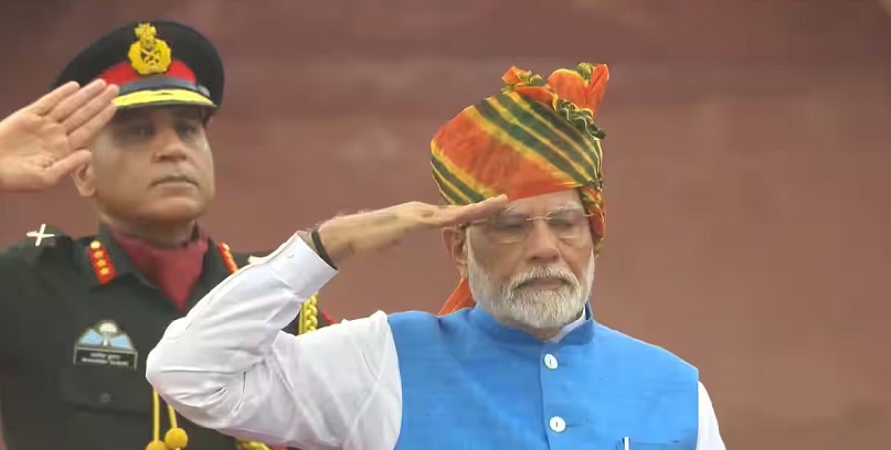 PM Modi Unfurls National Flag From Ramparts Of Red Fort